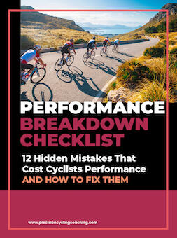 Cyclist racing in a fast group, showing how race positioning, decision-making and repeated surges can affect performance even when training fitness is strong.